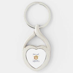 Just A Girl Who Loves Scottish Highland Cows Class Keychain