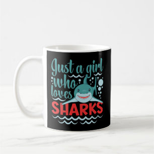 Just a Girl Who Loves Sharks Coffee Mug