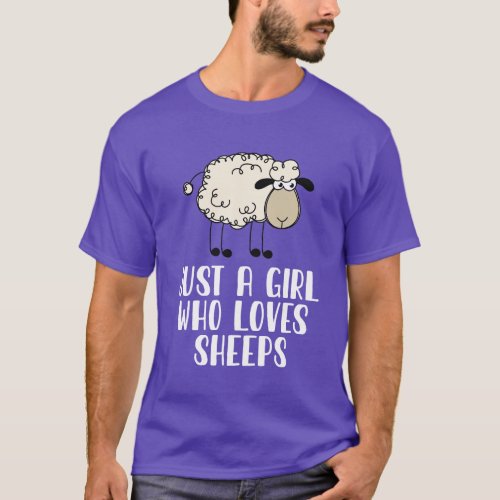 Just A Girl Who Loves Sheeps T_Shirt