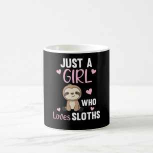 Just A Girl Who Loves Sloth's Cute Animals Vintage Coffee Mug