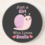 Just A Girl Who Loves Snails Coaster