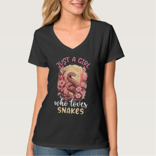 Just A Girl Who Loves Snakes 3 T-Shirt