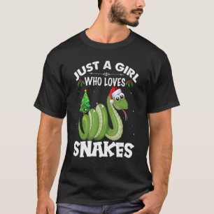 Just A Girl Who Loves Snakes Christmas 1 T-Shirt