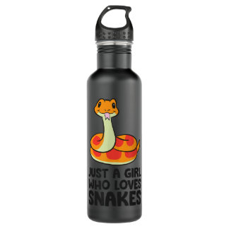 Just a Girl Who Loves Snakes Stainless Steel Water Bottle