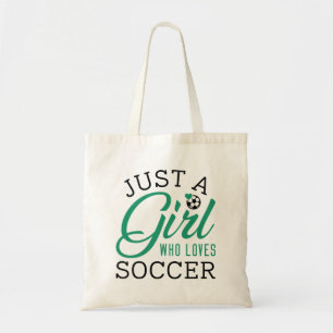 Just A Girl Who Loves Soccer Tote Bag
