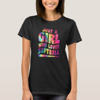 Just A Girl Who Loves Softball Girl Apparel Softba