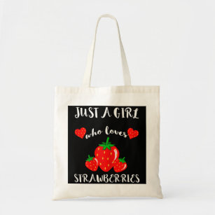 Kawaii Strawberry Pattern Tote Bag Borsa A Tracolla A Grande