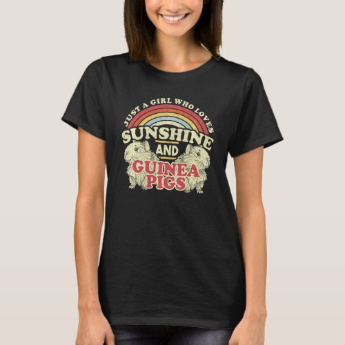 Just A Girl Who Loves Sunshine And Guinea Pigs For T_Shirt