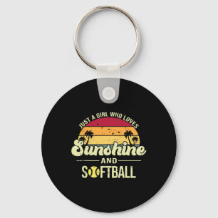 Just A Girl Who Loves Sunshine Softll  Keychain