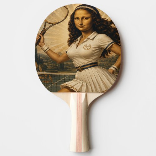 Just A Girl Who Loves Tennis Funny Mona Lisa Ping Pong Paddle