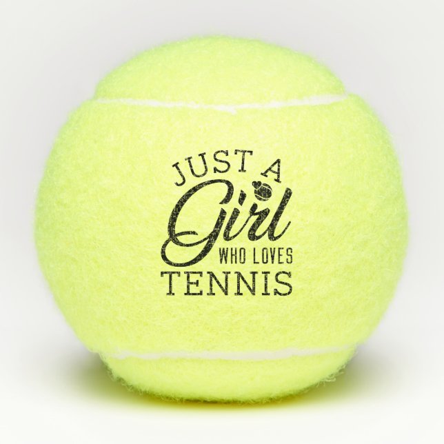 Just A Girl Who Loves Tennis Tennis Balls (Front)