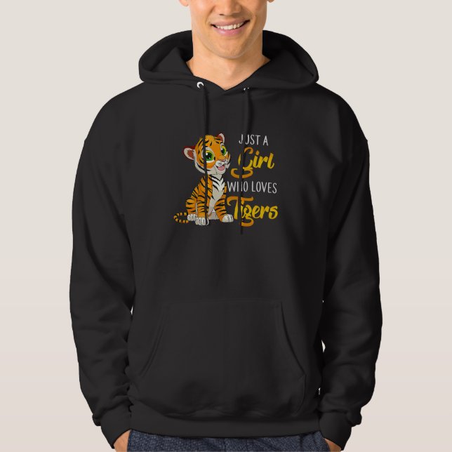 Just A Girl Who Loves Tigers 2022 Tigers Lover T Hoodie (Front)