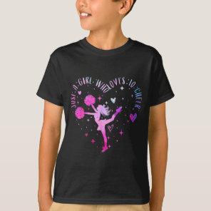 Just A Girl Who Loves To Cheer Cheerleader For Wom T-Shirt