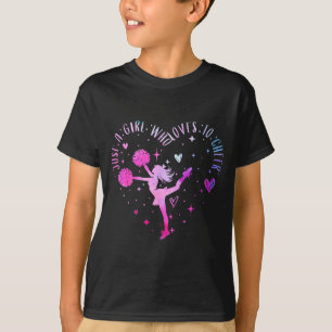 Just A Girl Who Loves To Cheer Cheerleader For Wom T-Shirt