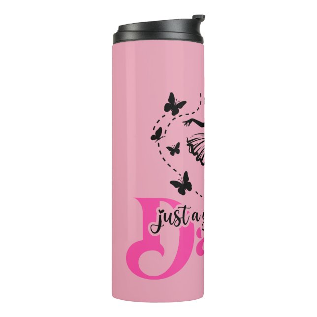 Just A Girl Who Loves To Dance Ballerina  Thermal Tumbler (Rotated Left)