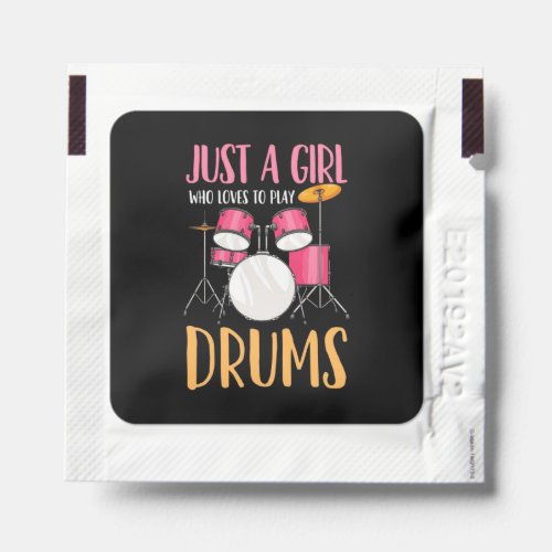 Just A Girl Who Loves To Play Drums Hand Sanitizer Packet