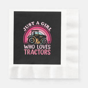 Just A Girl Who Loves Tractors Napkins