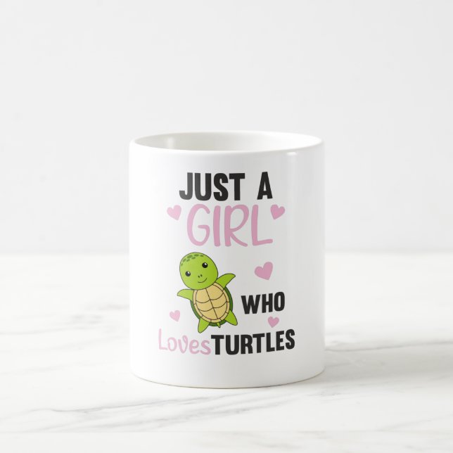 Just A Girl Who Loves Turtles Coffee Mug (Center)