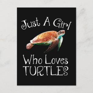 Just A Girl Who Loves Turtles Postcard