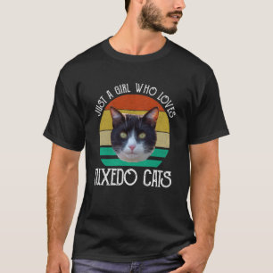 Just A Girl Who Loves Tuxedo Cats T-Shirt