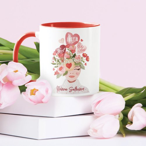 Just A Girl Who Loves Valentines Day Mug