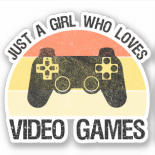 Just A Girl Who Loves Video Games Sticker