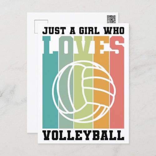 Just a girl who loves Volleyball Postcard