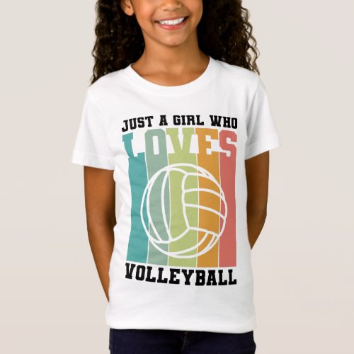 Just a girl who loves Volleyball T_Shirt