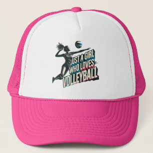 Just a Girl Who Loves Volleyball  Trucker Hat