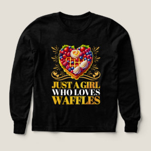 just a girl who loves waffles Tri-Blend shirts
