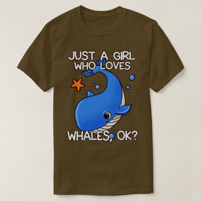 Just A Girl Who Loves Whales 1 T-Shirt (Design Front)
