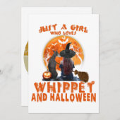 Just A Girl Who Loves Whippet Dog And Halloween (Front/Back)