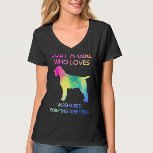 Just A Girl Who Loves Wirehaired Pointing Griffons T_Shirt