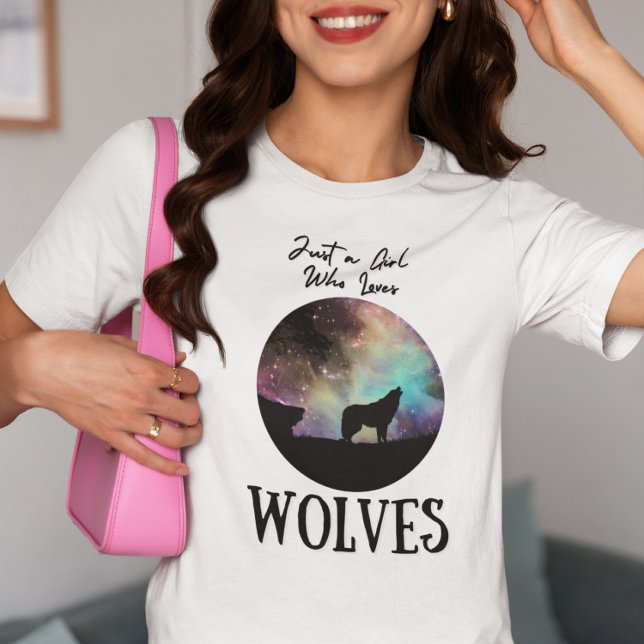 Just a Girl Who Loves Wolves  T-Shirt (Creator Uploaded)