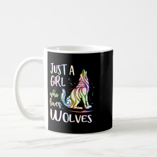 Just a Girl Who Loves Wolves Trending Gifts for Te Coffee Mug