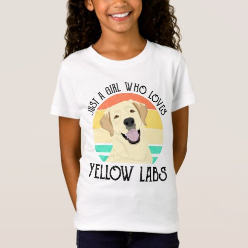 Just A Girl Who Loves Yellow Labs T_Shirt