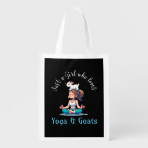 Just a girl who loves Yoga and Goats Grocery Bag