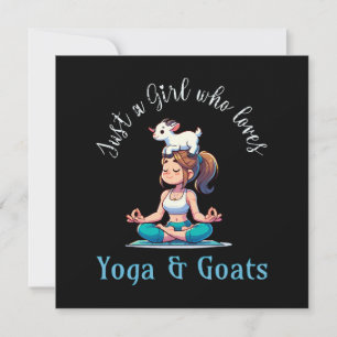 Just a girl who loves Yoga and Goats Invitation