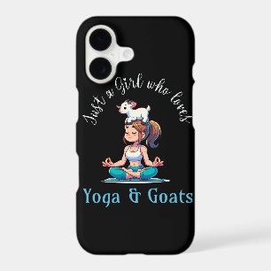 Just a girl who loves Yoga and Goats iPhone 17 Case