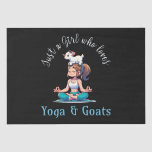 Just a girl who loves Yoga and Goats Tissue Paper