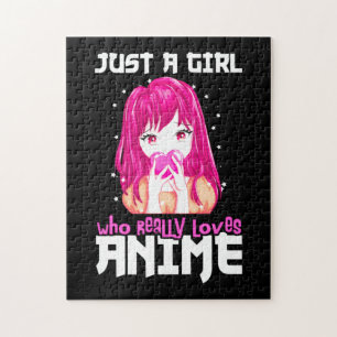 Just A Girl Who Really Loves Anime Jigsaw Puzzle