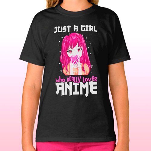 Just A Girl Who Really Loves Anime T_Shirt