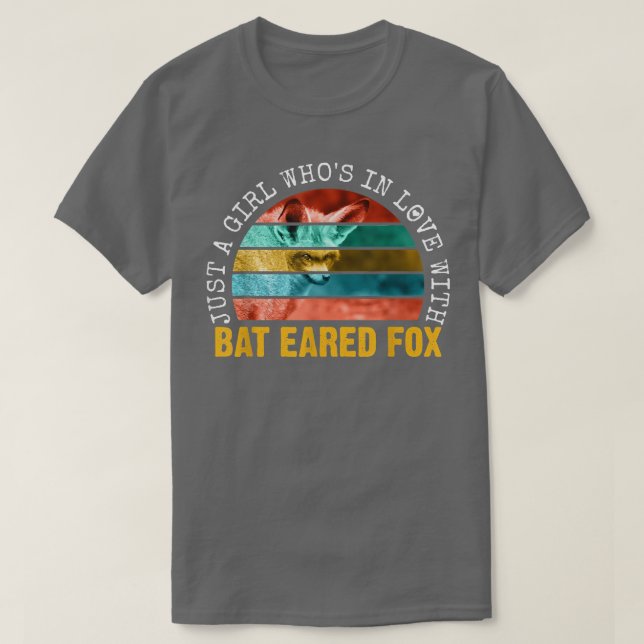 Just a Girl whos in love with bat eared fo  T-Shirt (Design Front)