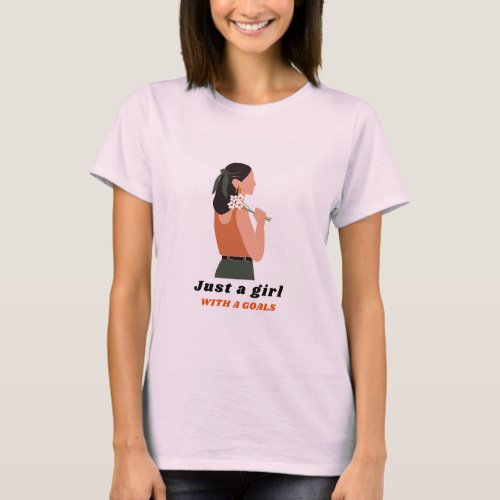 Just a Girls Pink T_Shirt for Women or Girls