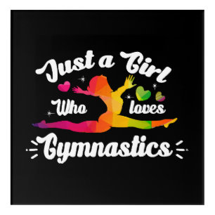 Just A Girls Who Loves Gymnastics Acrylic Print