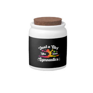 Just A Girls Who Loves Gymnastics Candy Jar