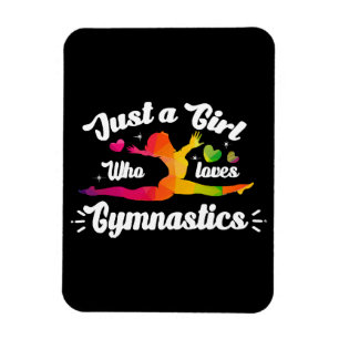 Just A Girls Who Loves Gymnastics Magnet
