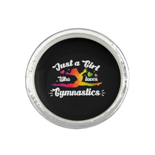 Just A Girls Who Loves Gymnastics Ring
