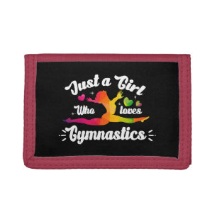 Just A Girls Who Loves Gymnastics Tri-fold Wallet