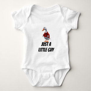 Just a Goose Little Guy Funny Millennial Cartoon  Baby Bodysuit